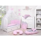 Juego de Sábanas para Cuna My Sweet Baby - Conejitos Rosa y Gris - imagen 3