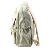 Mochila Escolar Urban School con Llaveros de Capibara Beige
