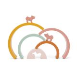 Arco iris de madera apilable Trixie - Estimula la creatividad - imagen 3