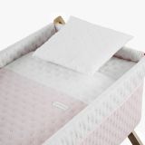 Minicuna Tijera Madera Soft Rosa/natural 55x87x74 Cm - Cambrass - imagen 2