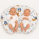 Almohada de Lactancia Doble My Sweet Baby - Osos Azules