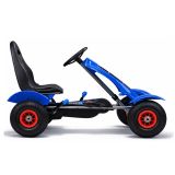 Go-Kart a Pedales con Freno de Mano en Azul