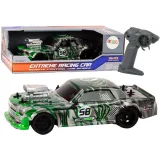 Coche de Control Remoto 1:16 con Ruedas de Goma Verde