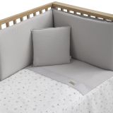 Jgo 2 Pcs.colcha I-v. Cuna 60 Ardi Gris 60x120x3 Cm - Cambrass - imagen 2
