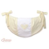 Bolsa de Juguetes My Sweet Baby - Hearts Cream 60x30 cm
