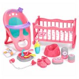 Muñeca Interactiva 3 en 1 con Carrito y Accesorios - imagen 2