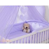 Juego de Cuna 5 piezas My Sweet Baby con Mosquitera Corazones - imagen 2