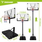 Canasta de Baloncesto Ajustable Trizand para Niños y Adultos - imagen 2