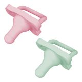 Chupete de Silicona Dr Brown's Rosa y Verde para Bebé