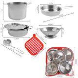 Set de Cocina Infantil de Metal Iso trade - 13 Elementos - imagen 3