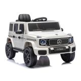 Coche eléctrico infantil Mercedes G 4x4 blanco Lean Cars con tracción total, vista frontal