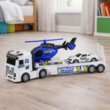 Set de Camiones de Policía con Helicóptero y Sonido