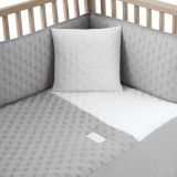 Juego de cama Cambrass 60 Soft Gris, fabricado en poliéster, destacando su suavidad y durabilidad.