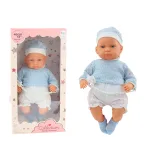 Muñeca Bebé 46 cm con Chupete y Gorra Azul
