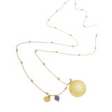 Llamador de Ángeles Proudmama Bola Olivia Gold/Amethyst - imagen 2