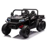 XB-1038A Lean Cars negro, detalle 6 ruedas EVA y asiento ecopiel