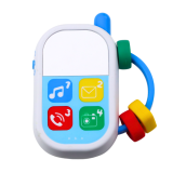 Set de juguetes musicales para pequeños con teléfono, pandero y llaves