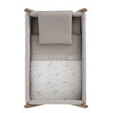 Minicuna Tijera Madera Abete Beige/natural 55x87x74 Cm - Cambrass - imagen 3