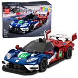 Coche de Bloques Deportivos GT2016 con Vitrina, 347 Piezas