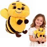 Peluche abeja suave de Lean toys con diseño adorable.