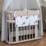 Cuna Interior Waldin integrada con estilo en el dormitorio del bebé