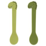 Cuchara de Silicona 2-Pack Mr. Dino Trixie para Bebés