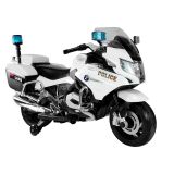 Moto eléctrica BMW Policía blanca para niños