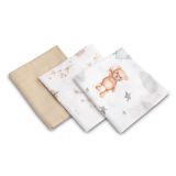 Pañales de Muselina Sensillo Grises con Ositos - Pack de 3 - imagen 2