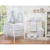Dosel de Cuna My Sweet Baby con Corazones Colgantes Gris - imagen 2