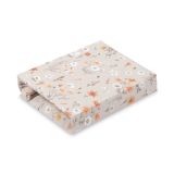 Sábana Bajera Algodón Beige Estampada Sensillo 60x120 cm