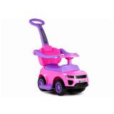 Correpasillos Lean Cars 3 en 1 rosa, detalle asa parental y puertas abatibles