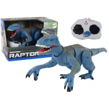 Dinosaurio Velociraptor Control Remoto Azul