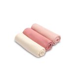 Pañales Muselina Rosa Sensillo - Pack de 3 Unidades