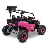 Interior del coche Toyz Reptile tapizado en eco-cuero rosa