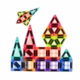 Set de bloques magnéticos de construcción, ideal para aprender colores y formas.