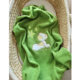 Manta de Fleece para Bebés My Sweet Baby - Carlo Oso con Estrellas Verde - imagen 3
