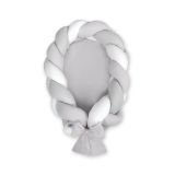 Nido Trenzado 2 en 1 My Sweet Baby - Blanco y Gris