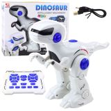 Robot dinosaurio tirano REX interactivo de Lean toys en acción.