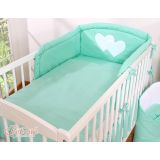 Juego de Cuna 2 Piezas My Sweet Baby - Corazones Colgantes Mint - imagen 3