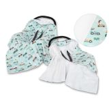 Manta de Coche para Bebés My Sweet Baby - Conejitos Menta