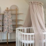 Saco de dormir de bambú 6-18 meses 0,5 TOG Ballenas – Beige oscuro