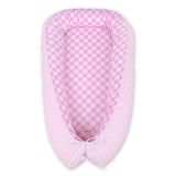 Cocoon Nido Premium para Bebés My Sweet Baby - Rosa con Puntos Blancos