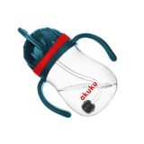 Vaso con Pajita Ponderada Akuku Azul/Rojo - 280 ml - imagen 3