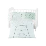 Juego de cama 6 piezas Kikkaboo Bear with me Menta
