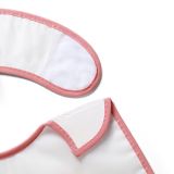 Babero Babyono de rizo rosa, suave y absorbente