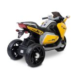 Moto eléctrica infantil Nitro Toyz amarilla con asiento de ecopiel suave