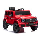 Coche eléctrico infantil Mercedes G 4x4 rojo Lean Cars con tracción total, vista frontal