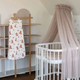 Saco de dormir de bambú 6-18 meses 0,5 TOG Ositos – Blanco
