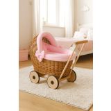 Carrito de Muñecas My Sweet Baby con Ropa de Cama Rosa Natural - imagen 2