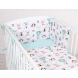 Juego de Ropa de Cuna My Sweet Baby - 2 Piezas Zorro Beige/Menta - imagen 2